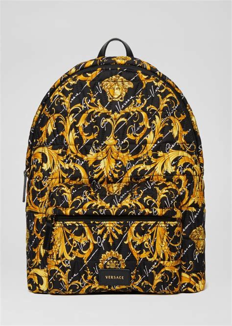 versace signature backpack|Versace signature by gianni.